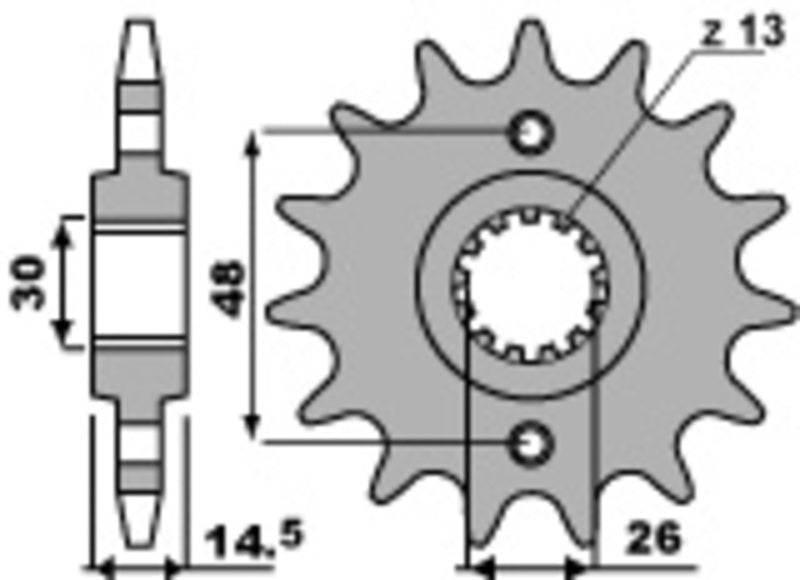 PBR Standard Stahlriztel vorne 2047 - 525