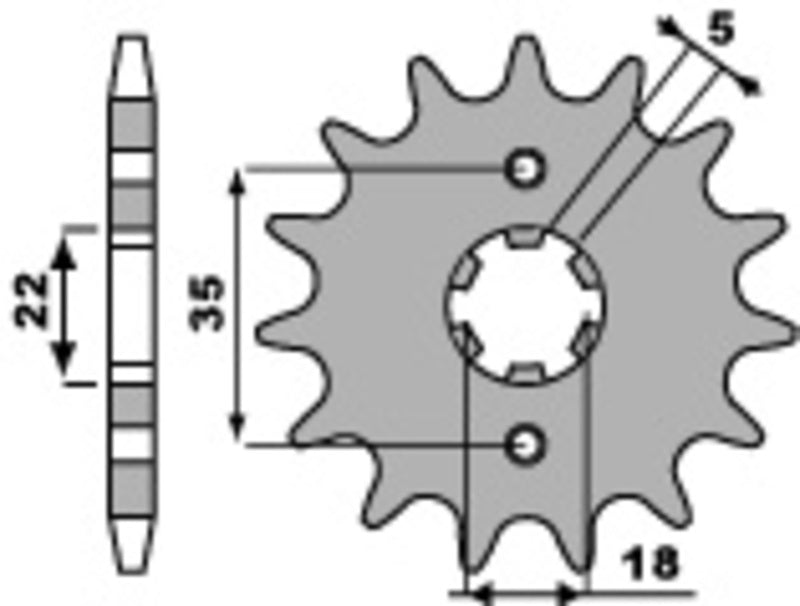 PBR Standard Stahlriztel vorne 2053 - 428