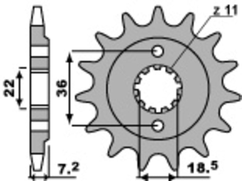 PBR Standard Stahlriztel vorne 2067 - 520