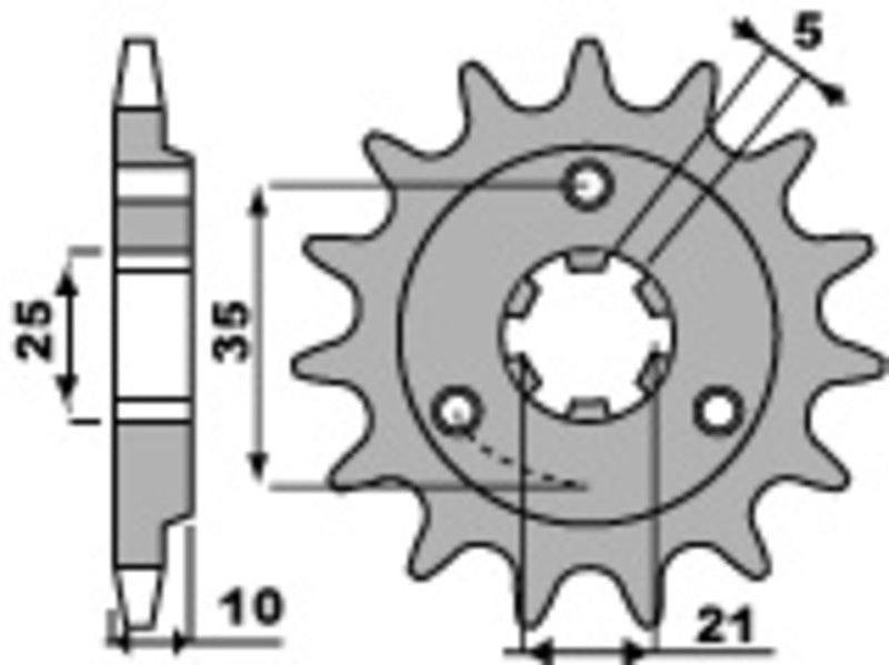 PBR Standard Stahlriztel vorne 2069 - 525