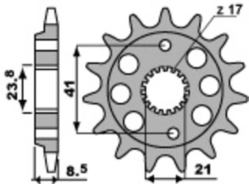 PBR Standard Stahlriztel vorne 2071 - 520