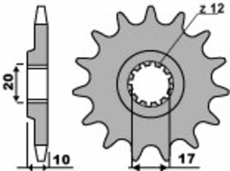 PBR Standard Stahlriztel vorne 2074 - 520