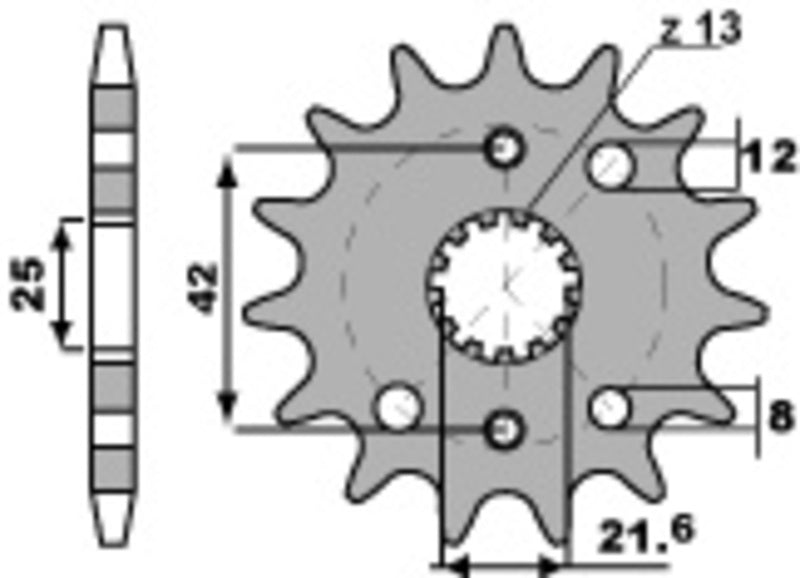 PBR Standard Stahlriztel vorne 2080 - 530