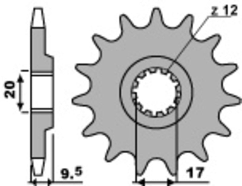 PBR Standard Stahlriztel vorne 2084 - 428