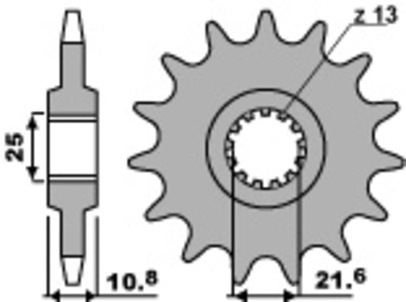 PBR Standard Stahlriztel vorne 2086 - 525