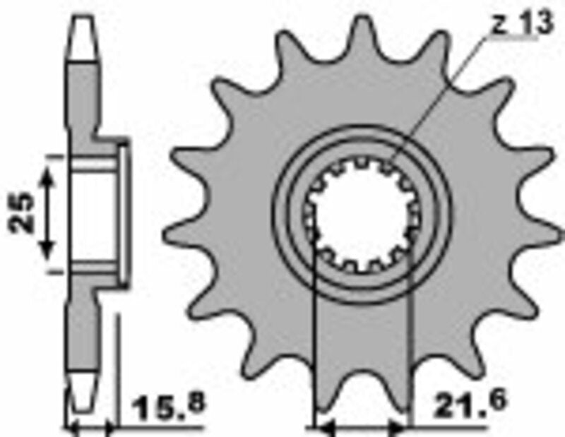 PBR Standard Stahlriztel vorne 2093 - 525