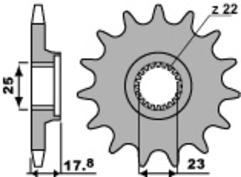 PBR Standard Stahlriztel vorne 2096 - 520