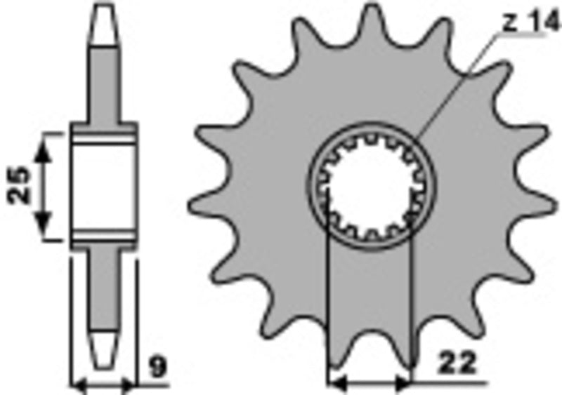 PBR Standard Stahlriztel vorne 2097 - 520