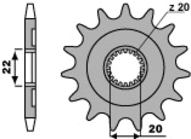 PBR Standard Stahlriztel vorne 2103 - 520