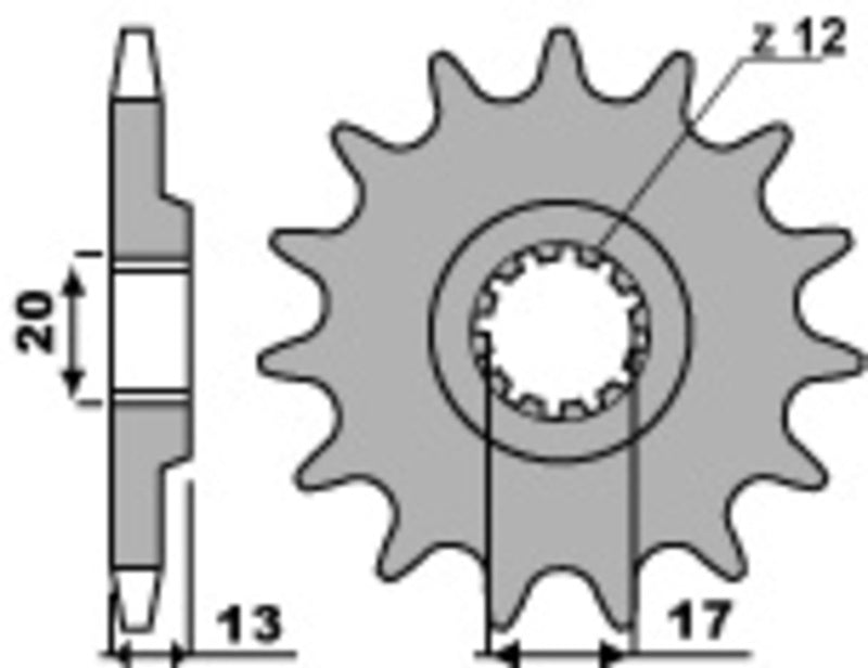 PBR Standard Stahlriztel vorne 2123 - 520