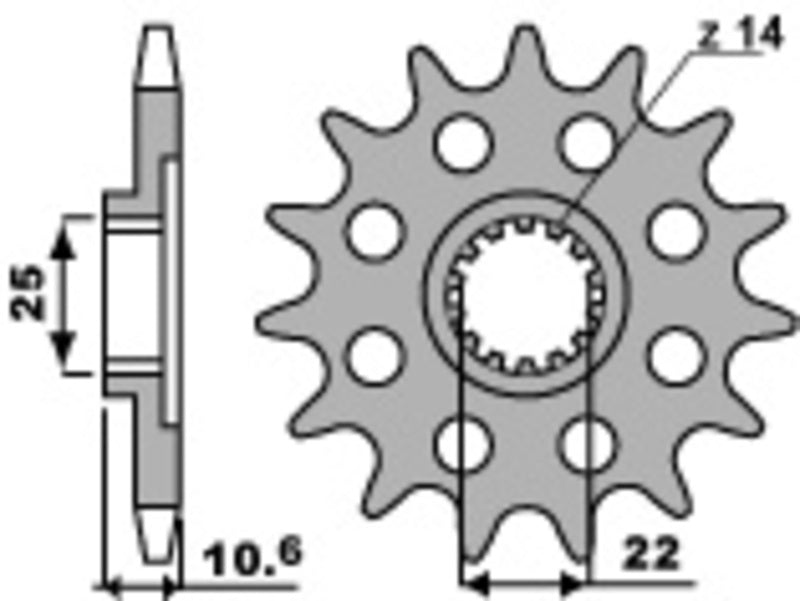 PBR Standard Stahlriztel vorne 2125 - 525