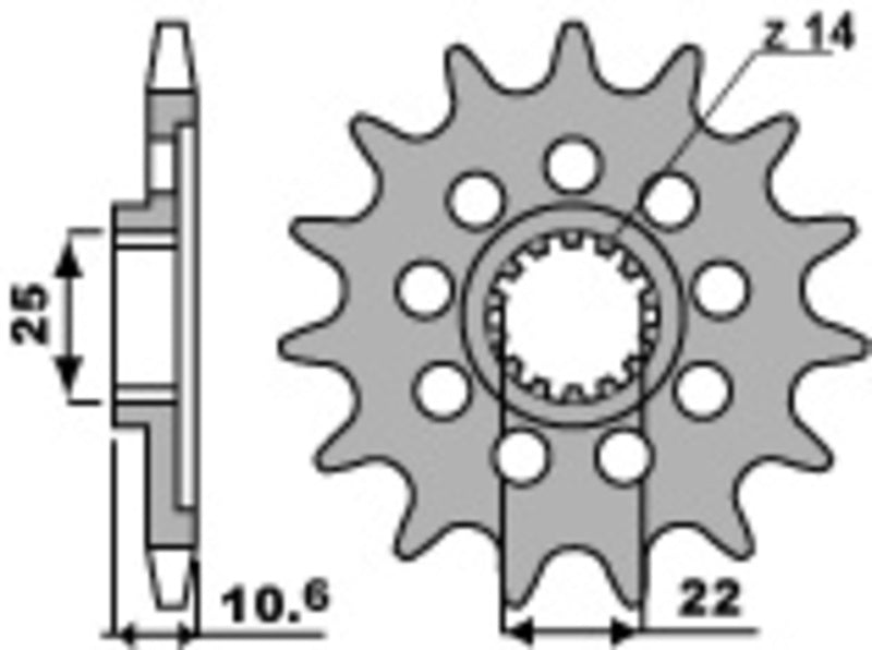 PBR Standard Stahlriztel vorne 2127 - 520
