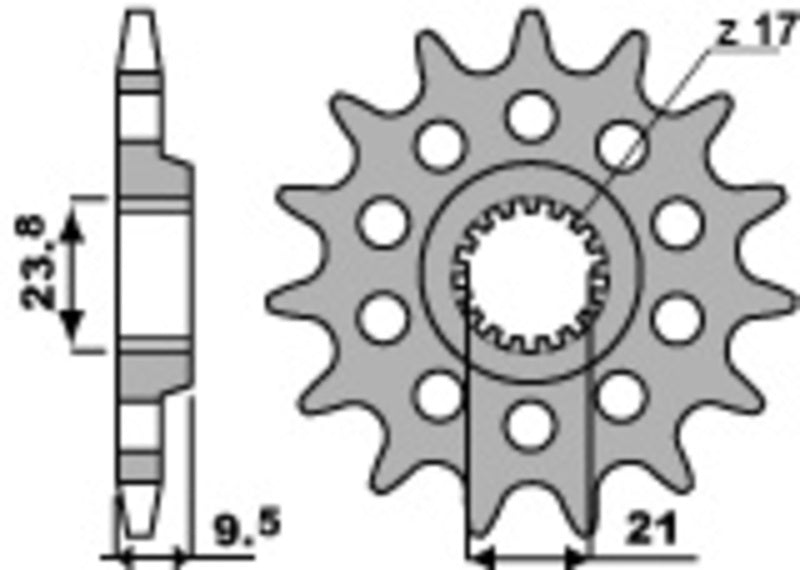 PBR Standard Stahlriztel vorne 2133 - 520