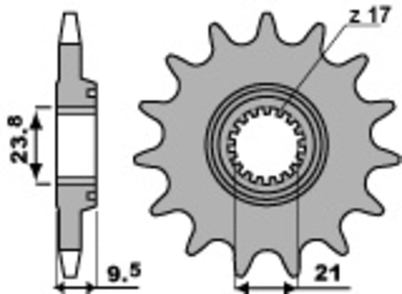 PBR Standard Stahlriztel vorne 2134 - 520