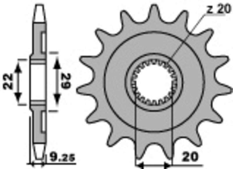 PBR Standard Stahlriztel vorne 2146 - 520