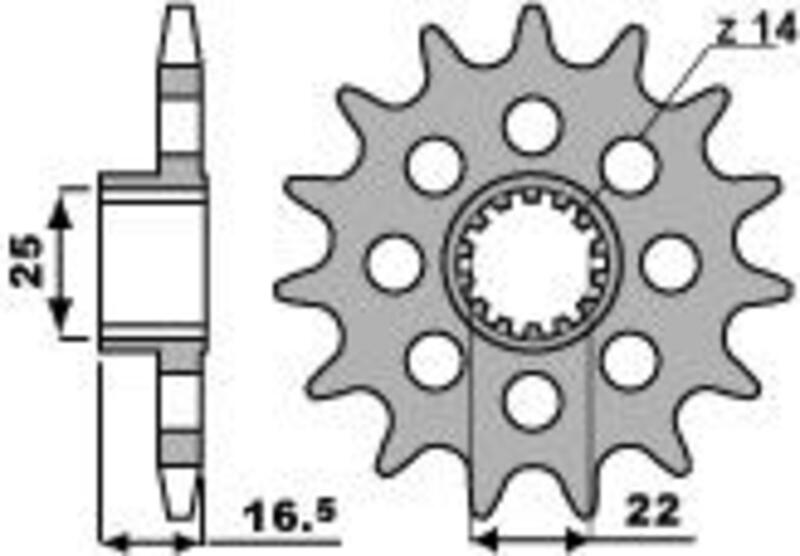 PBR Standard Stahlriztel vorne 2171 - 520