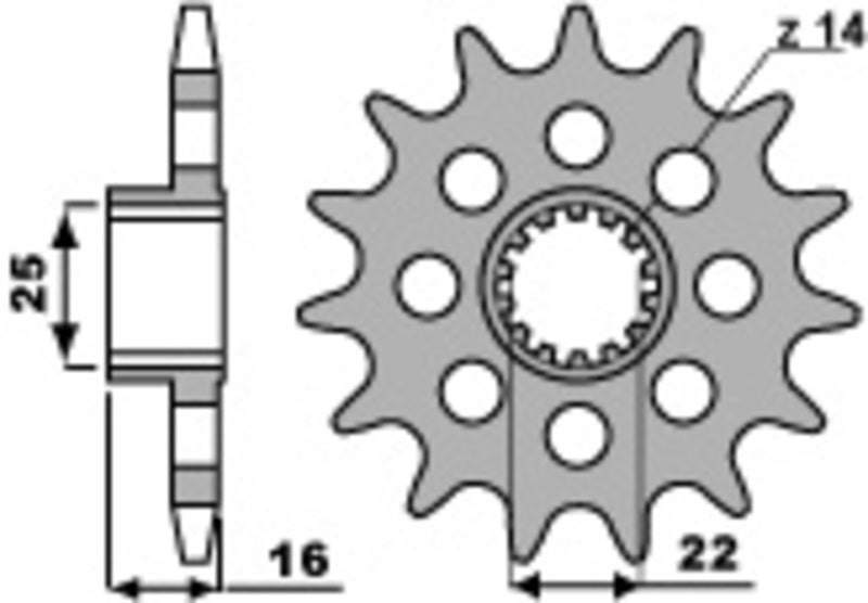 PBR Standard Stahlriztel vorne 2171 - 520