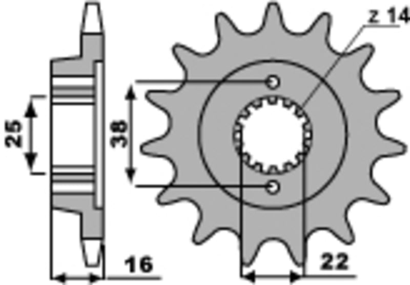 PBR Standard Stahlriztel vorne 2222 - 525