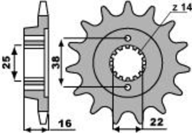 PBR Standard Stahlriztel vorne 2222 - 525