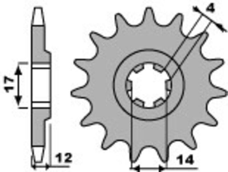 PBR Standard Stahlriztel vorne 2223 - 428