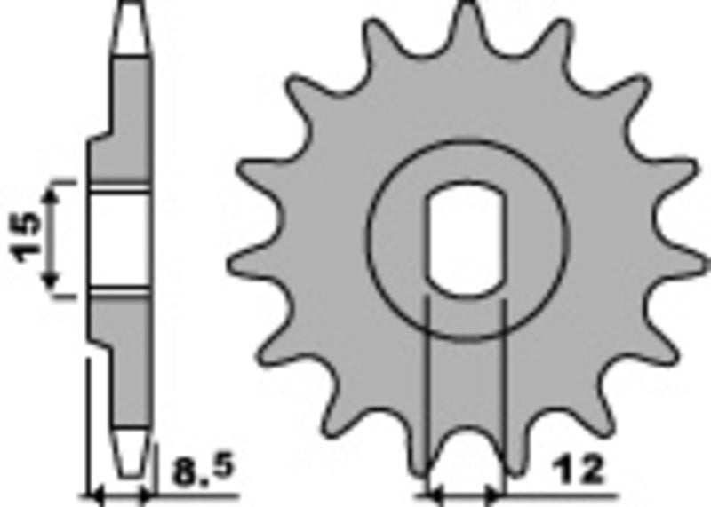 PBR Standard Stahlriztel vorne 2240 - 415