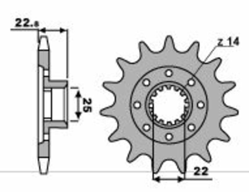 PBR Standard Stahlriztel vorne 2252 - 520