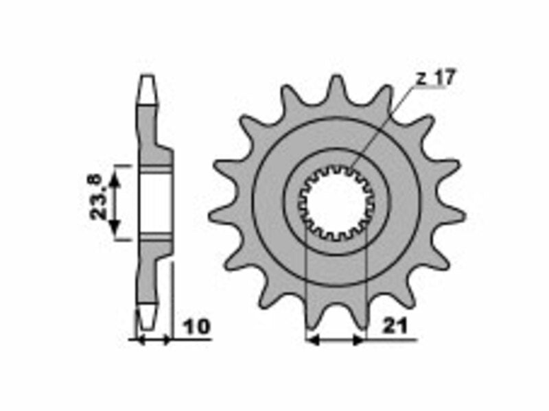 PBR Standard Stahlriztel vorne 2260 - 520