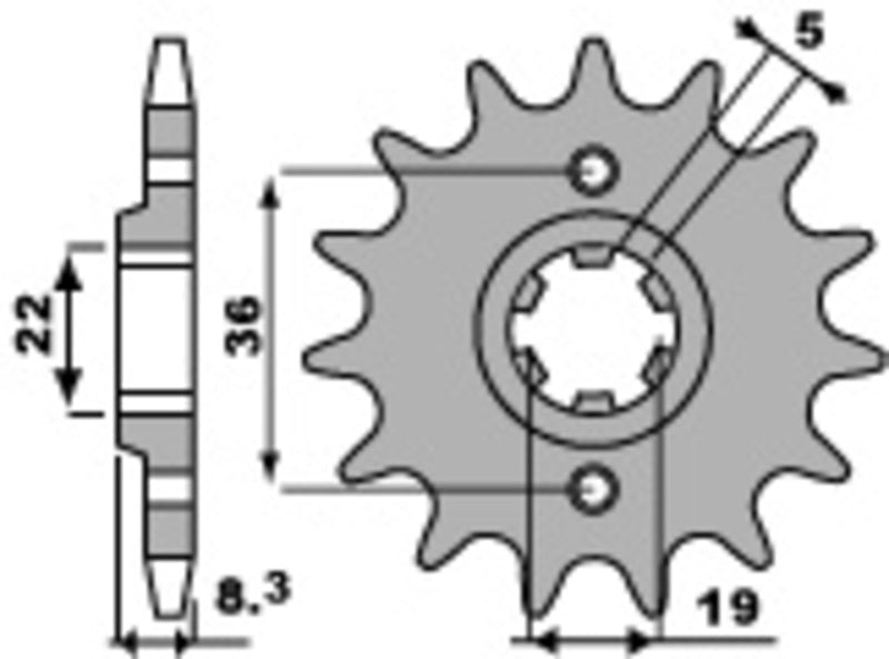 PBR Standard Stahlriztel vorne 2502 - 520