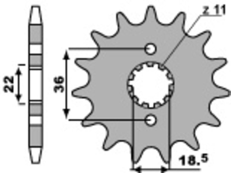 PBR Standard Stahlriztel vorne 2506 - 520