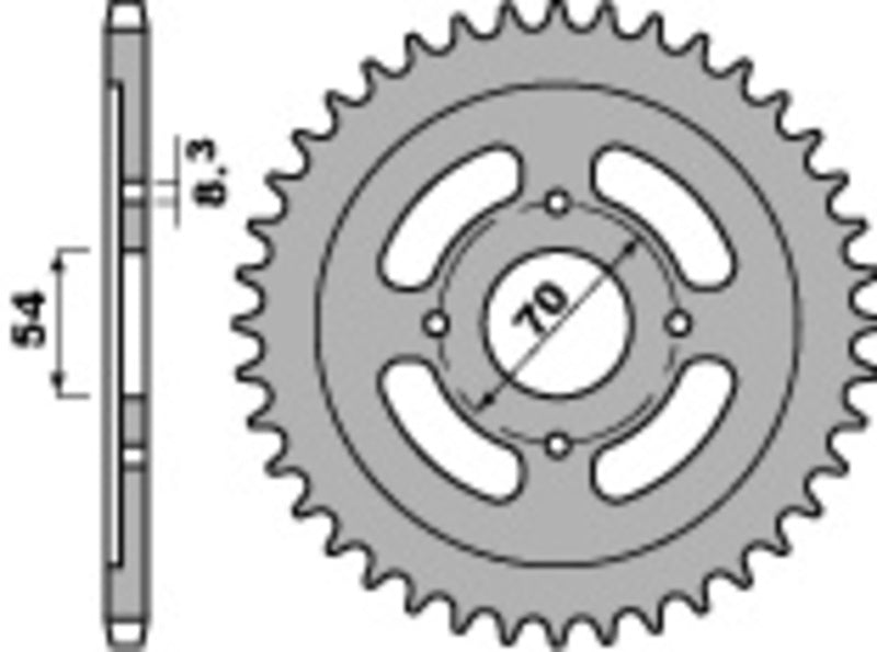PBR Standard Stahlriztel vorne 263 - 428