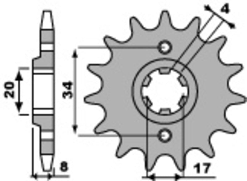 PBR Standard Stahlriztel vorne 267 - 520