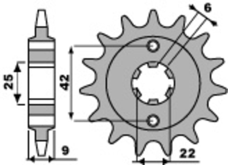 PBR Standard Stahlriztel vorne 276 - 520