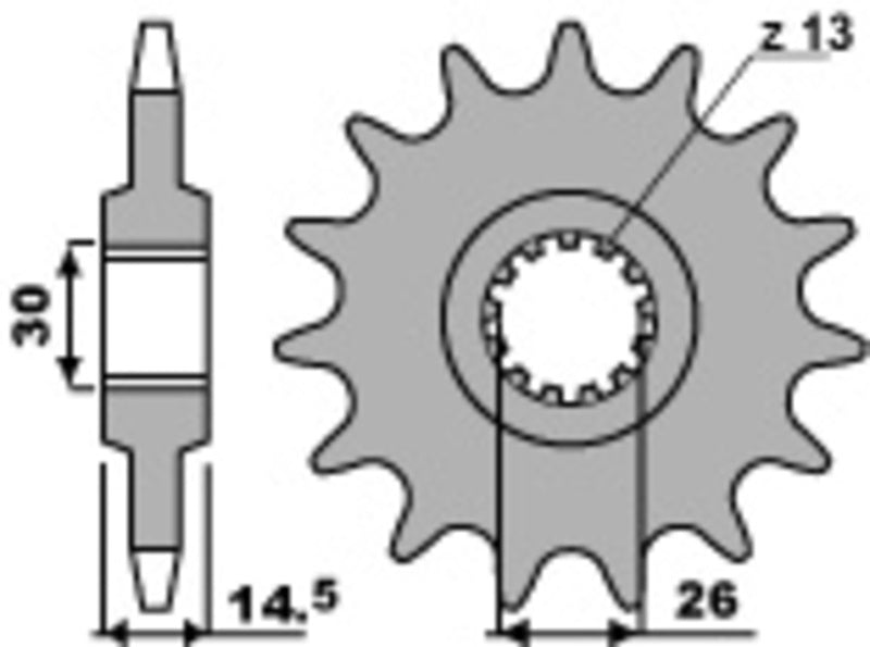 PBR Standard Stahlriztel vorne 330 - 630