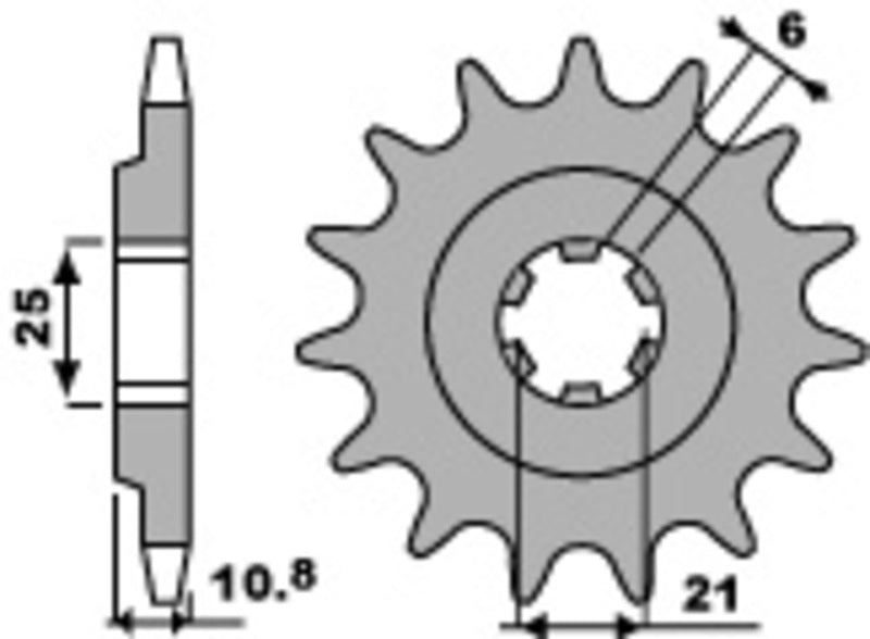 PBR Standard Stahlriztel vorne 331 - 630