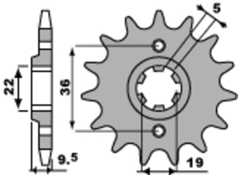 PBR Standard Stahlriztel vorne 337 - 520