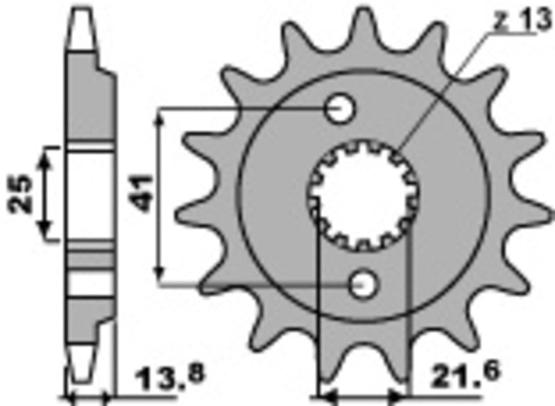 PBR Standard Stahlriztel vorne 346 - 525