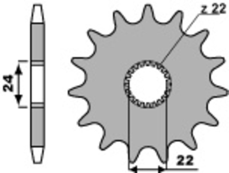 PBR Standard Stahlriztel vorne 406 - 520