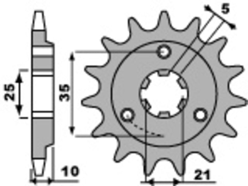 PBR Standard Stahlriztel vorne 412 - 520