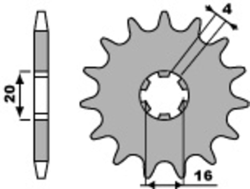 PBR Standard Stahlriztel vorne 416 - 428