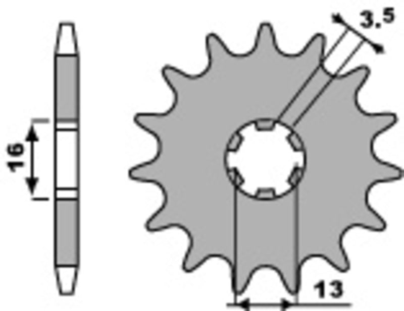 PBR Standard Stahlriztel vorne 428 - 428