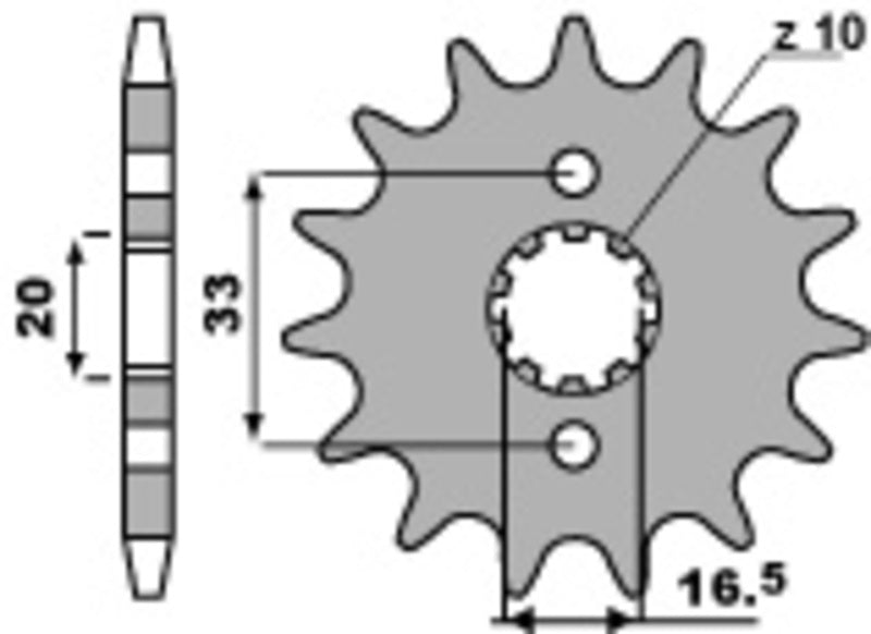 PBR Standard Stahlriztel vorne 430 - 520