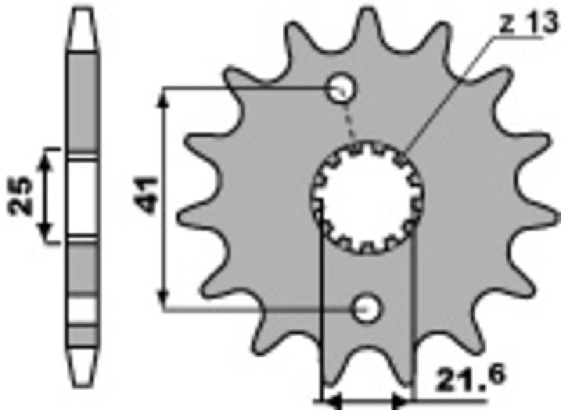 PBR Standard Stahlriztel vorne 438 - 520
