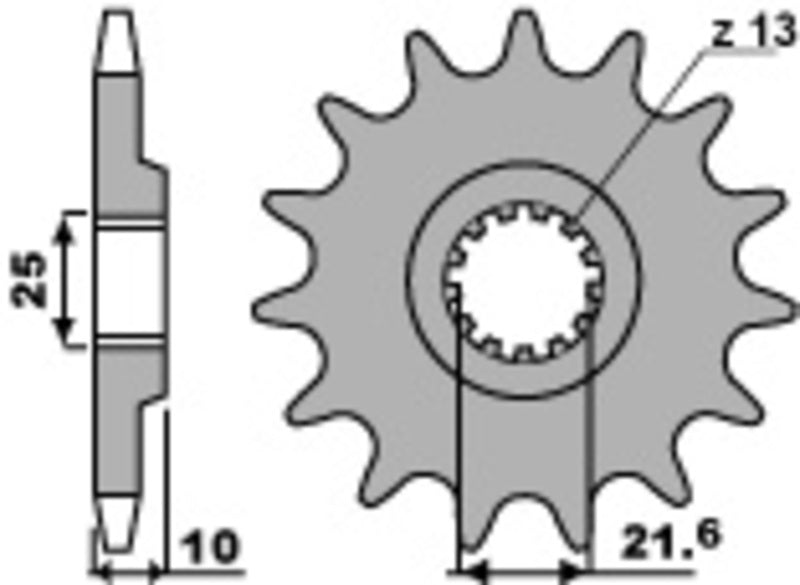 PBR Standard Stahlriztel vorne 521 - 630