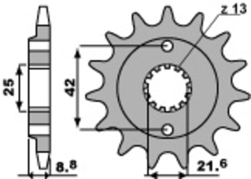 PBR Standard Stahlriztel vorne 525 - 520