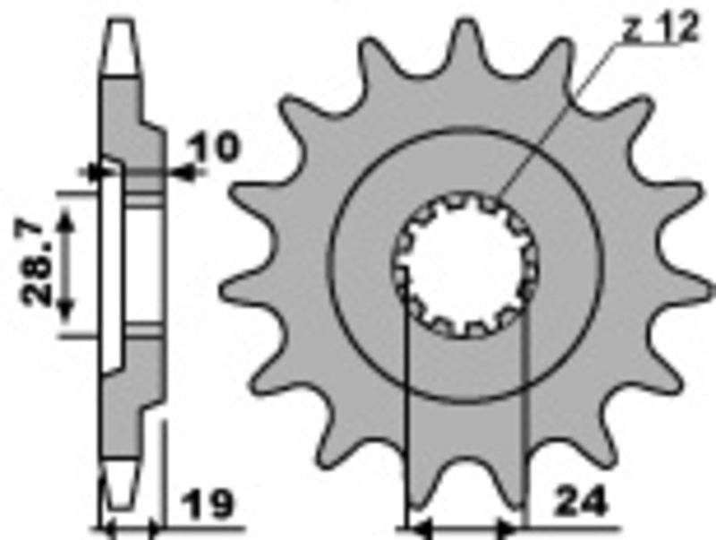PBR Standard Stahlriztel vorne 532 - 530