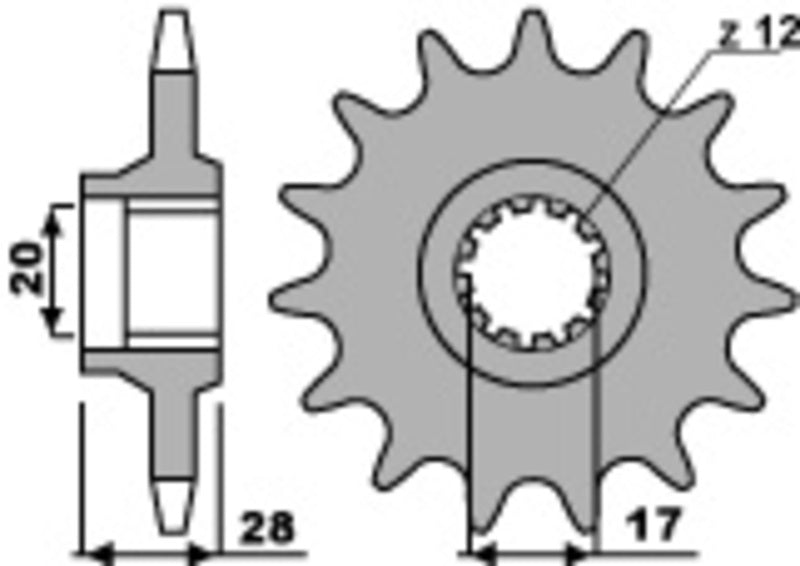 PBR Standard Stahlriztel vorne 556 - 520