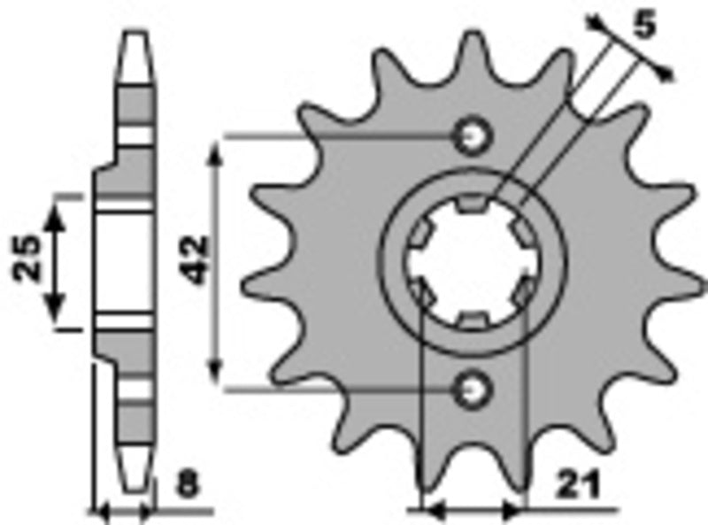 PBR Standard Stahlriztel vorne 575 - 520