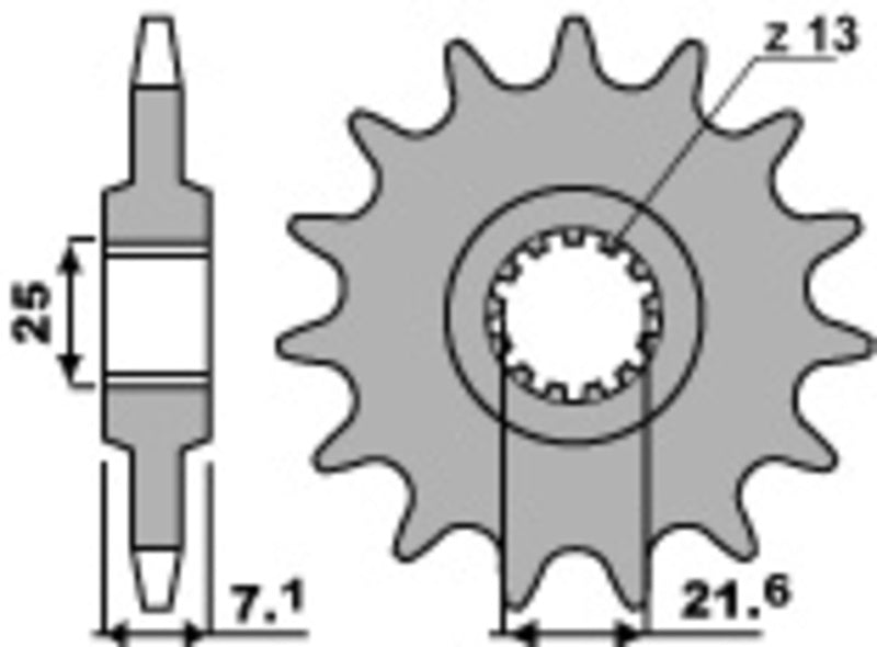 PBR Standard Stahlriztel vorne 585 - 520