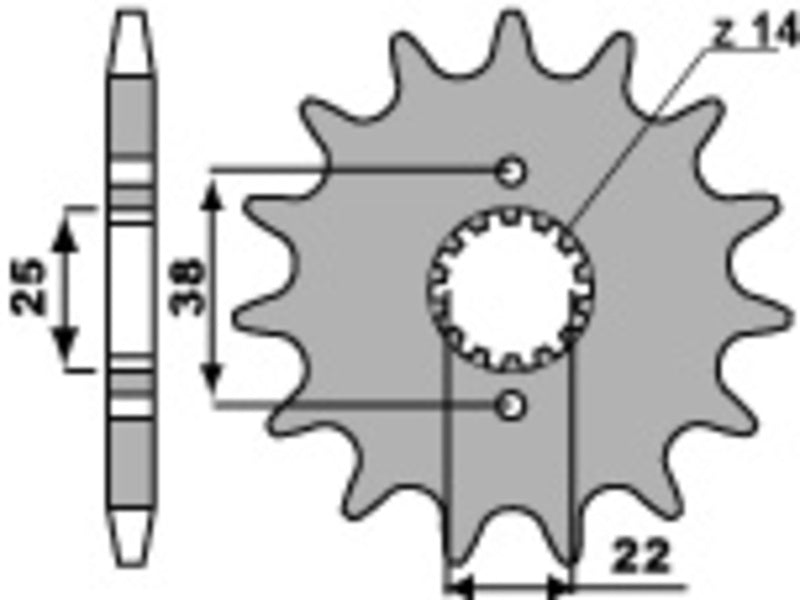 PBR Standard Stahlriztel vorne 728 - 530