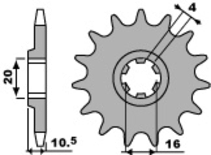 PBR Standard Stahlriztel vorne 799 - 428